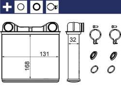MAHLE Wärmetauscher f. Mercedes GL (X164)  und R-Klasse (W251, V251)